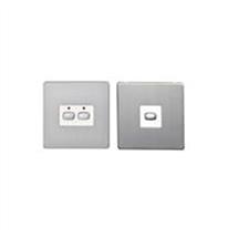 Mihome Smart Brushed Steel 2 Gang Light Switch (Two-Way)