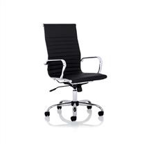 Nola Office Chairs | Nola High Back Black Soft Bonded Leather Executive Chair OP000226