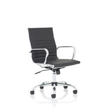 Nola Office Chairs | Nola Medium Black Soft Bonded Leather Executive Chair OP000225