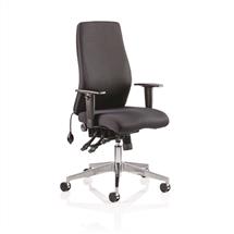Onyx Office Chairs | Onyx Black Fabric Without Headrest With Arms OP000095