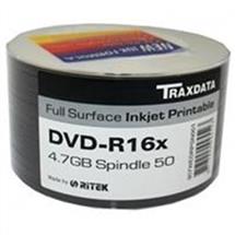 Ritek Blank Dvds | Ritek Traxdata Dvd-R 16X 600Pk (12 X 50) Boxed Printable
