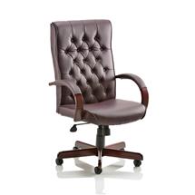 Chesterfield Executive Chair Burgundy Leather EX000004