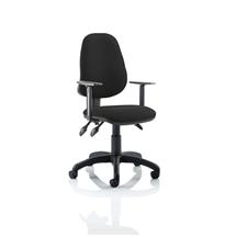 Eclipse III Office Chairs | Eclipse Plus III Chair Black Adjustable Arms KC0043