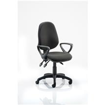 Eclipse III Office Chairs | Eclipse Plus III Chair Black Loop Arms KC0038 | Quzo UK