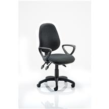 Eclipse Plus III Chair Charcoal Loop Arms KC0040 | Quzo UK