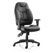 GALAXY Office Chairs | Galaxy Chair Black Leather OP000068 | In Stock | Quzo UK