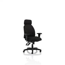 Influx Office Chairs | Jet Black Fabric Executive Chair OP000236 | In Stock