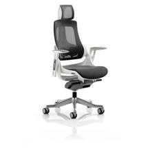 Zure Charcoal Mesh With Arms With Headrest KC0162 | In Stock