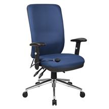 Chiro High Back Chair with Arms Blue OP000007 | In Stock