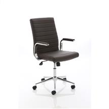 Ezra Office Chairs | Ezra Executive Brown Leather Chair EX000190 | In Stock