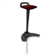 Dynamic Spry Stool Black Frame and Bespoke Colour Fabric Seat Ginseng