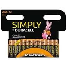 Duracell Simply Alkaline Pack of 12 AAA Batteries | In Stock