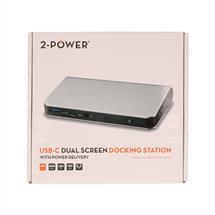 2-Power USB Type-C Docking Station + PD & MST | Quzo UK