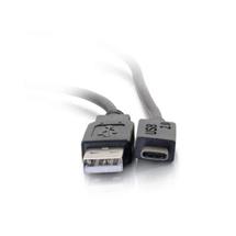 4 metre USB 2.0 USB-C to USB-A Cable M/M - Black | Quzo UK