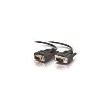C2G 5m DB9 RS232 M/F Extension Cable - Black | Quzo UK