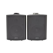 30W Amplified Stereo Speakers (Pair) - Black | Quzo UK