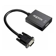 Approx appC25 0.2 m HDMI Type A (Standard) VGA (D-Sub) Black
