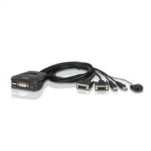 KVM - Accessories | 2 Dvi Pc In 1 Dvi Monitor Out With Remote Port Selector; Fhd No Audio