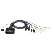 Aten 2-Port USB DisPlayPort Cable KVM Switch | ATEN 2-Port USB DisPlayPort Cable KVM Switch | Quzo