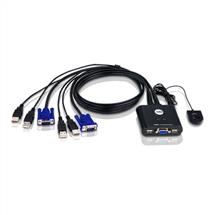 USB KVM Switch | ATEN CS22U, 2048 x 1536 pixels, QXGA, 0.14 W, Black