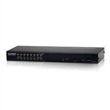 1x16 Port CAT5 High Density KVM Switch over IP with 1 local/remote