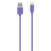Belkin F2CU012BT2M-PUR USB cable 2 m USB 2.0 USB A Micro-USB B Purple