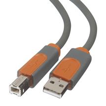 Belkin CU1000CP4.8M USB cable 4.8 m USB 2.0 USB A USB B Grey