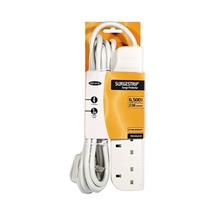 Belkin ESeries 4 Socket, 3Metre SurgeStrip White 4 AC outlet(s) 230 V