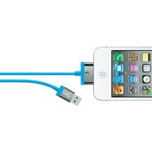 Belkin Mobile Phone Cables | Belkin MIXIT ChargeSync, 2m mobile phone cable Blue USB A Apple 30-pin