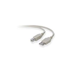 Belkin USB A/B 3m USB cable USB 2.0 USB B Grey | Quzo UK