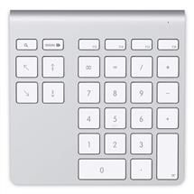 Belkin YourType numeric keypad PC/server Bluetooth Aluminium, White