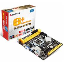 Intel H81 | Biostar H81MHV3 motherboard LGA 1150 (Socket H3) Intel® H81 Micro ATX