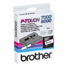 BROTHER 9MM GLOSS TX BLACK ON WHITE | Quzo UK