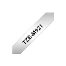 Brother TZE-M921 label-making tape Black on metallic