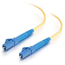 5m Yellow LCLC 9/125 OS2 Duplex Singlemode PVC Fibre Optic Cable
