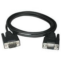 1m Black DB9 RS232 Male to Female Extension Cable | Quzo UK