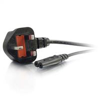 C2g Power Cables | C2G 1m UK Non-Polarised Power Cord (BS 1363 to IEC 60320 C7)