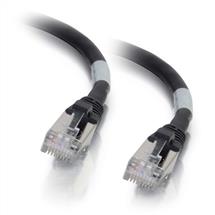 2m Cat6a Booted Shielded (STP) Network Patch Cable Black