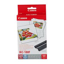 Canon Printer Labels | Canon KC-18IF Colour Ink + 54 x 86 mm Sticker Paper Set, 18 Sheets