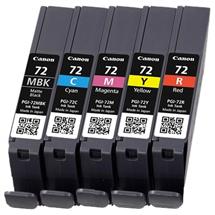 Canon PGI72 MBK/C/M/Y/R 5 Ink Cartridge Multipack. Cartridge capacity:
