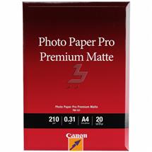 Canon PM101 Premium Matte Photo Paper A4  20 Sheets. Paper size: A4,