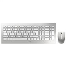 Cherry DW 8000 | CHERRY DW 8000 Wireless Keyboard & Mouse Set, Silver/White, USB