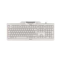 CHERRY KC 1000 SC Corded Smartcard Keyboard, Light Grey, USB (QWERTY