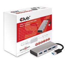CLUB3D USB 3.0 Hub 4-Port with Power Adapter | Quzo UK