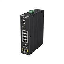 12 Port L2 Industrial Smart Managed Switch with 10 x 1GBaseT(X) ports