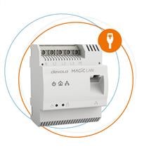Powerline Adapter | Devolo Magic 2 LAN DINrail 2400 Mbit/s Ethernet LAN White 1 pc(s)