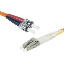 Dexlan 1m ST/LC 50/125 fibre optic cable OM2 | Quzo UK