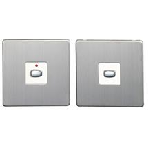 Energenie Light Switches | EnerGenie MIHO046 light switch Brushed steel, White