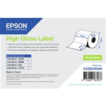 Epson Printer Labels | Epson High Gloss Label - Die-cut Roll: 102mm x 76mm, 415 labels