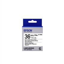 Epson Label Cartridge Magnetic LK-7WB2 Black/White 36mm (1.5m)